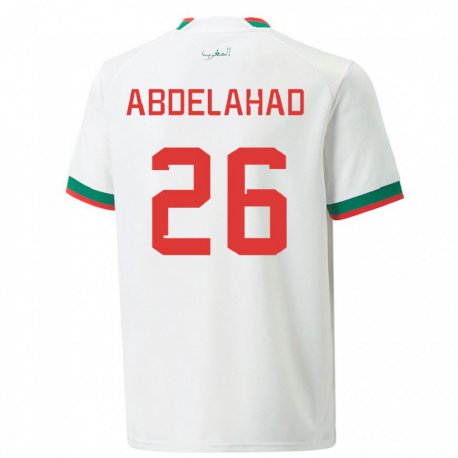 Kandiny Enfant Maillot Maroc Imane Abdelahad #26 Blanc Tenues Extérieur 22-24 T-shirt