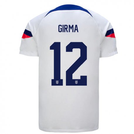 Kandiny Homme Maillot États-unis Naomi Girma #12 Blanc Tenues Domicile 22-24 T-shirt