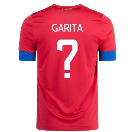 Kandiny Homme Maillot Costa Rica Emmanuel Garita #0 Rouge Tenues Domicile 22-24 T-shirt
