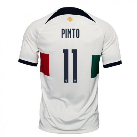 Kandiny Homme Maillot Portugal Tatiana Pinto #11 Blanc Tenues Extérieur 22-24 T-shirt