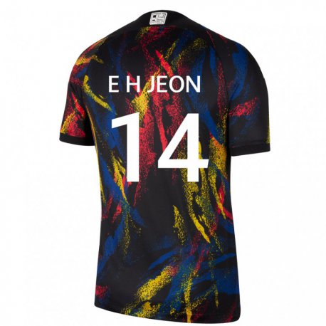 Kandiny Homme Maillot Corée Du Sud Jeon Eun Ha #14 Multicolore Tenues Extérieur 22-24 T-shirt
