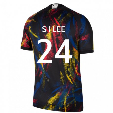 Kandiny Homme Maillot Corée Du Sud Lee Soo In #24 Multicolore Tenues Extérieur 22-24 T-shirt