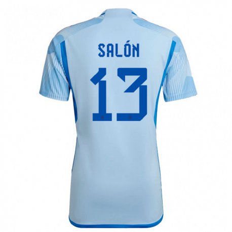 Kandiny Homme Maillot Espagne Enith Salon #13 Bleu Ciel Tenues Extérieur 22-24 T-shirt