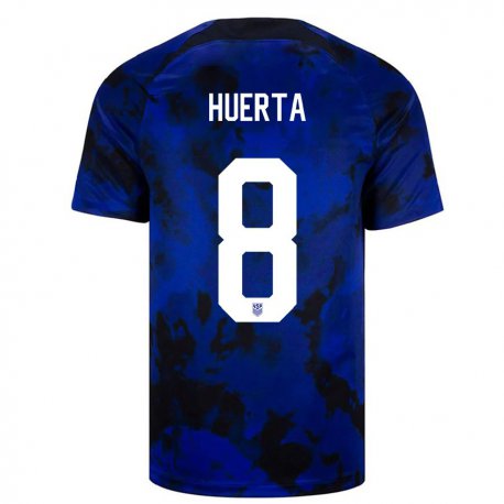 Kandiny Homme Maillot États-unis Sofia Huerta #8 Bleu Royal Tenues Extérieur 22-24 T-shirt
