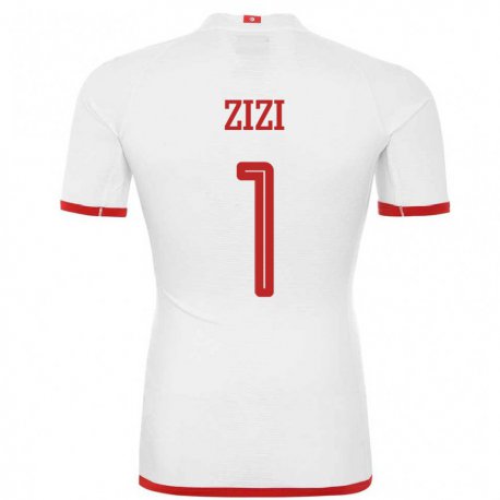 Kandiny Homme Maillot Tunisie Nesrine Zizi #1 Blanc Tenues Extérieur 22-24 T-shirt