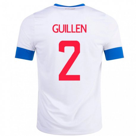 Kandiny Homme Maillot Costa Rica Gabriela Guillen #2 Blanc Tenues Extérieur 22-24 T-shirt