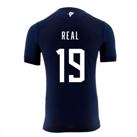 Kandiny Homme Maillot Équateur Kerlly Real #19 Bleu Marine Tenues Extérieur 22-24 T-shirt