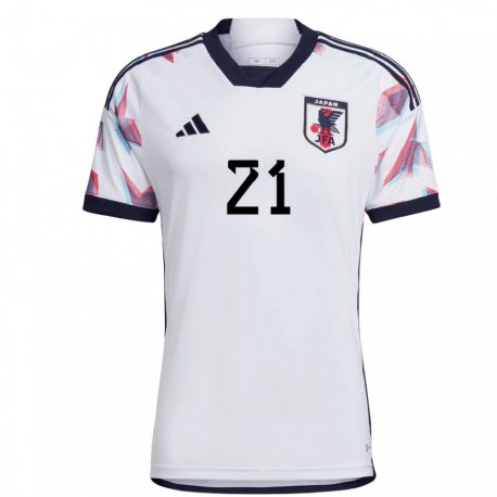 Kandiny Homme Maillot Japon Chika Hirao #21 Blanc Tenues Extérieur 22-24 T-shirt