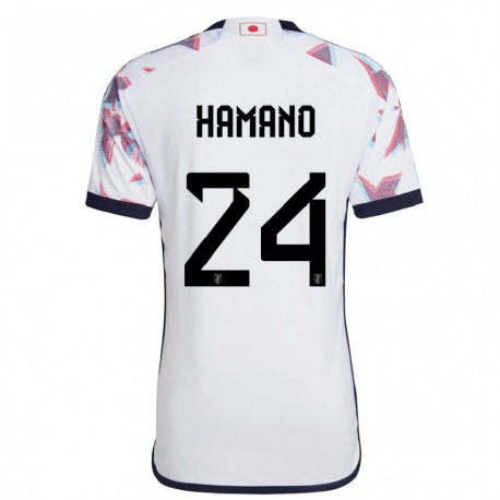 Kandiny Homme Maillot Japon Maika Hamano #24 Blanc Tenues Extérieur 22-24 T-shirt