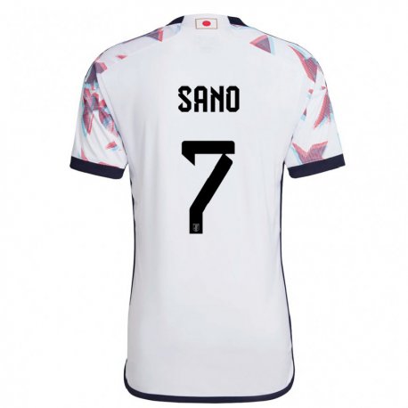 Kandiny Homme Maillot Japon Kodai Sano #7 Blanc Tenues Extérieur 22-24 T-shirt