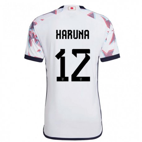 Kandiny Homme Maillot Japon Ryusei Haruna #12 Blanc Tenues Extérieur 22-24 T-shirt