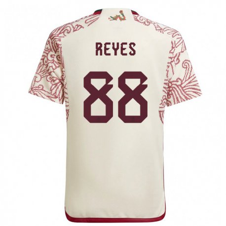 Kandiny Homme Maillot Mexique Maricarmen Reyes #88 Merveille Blanc Rouge Tenues Extérieur 22-24 T-shirt