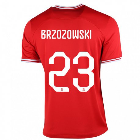 Kandiny Femme Maillot Pologne Milosz Brzozowski #23 Rouge Tenues Extérieur 22-24 T-shirt