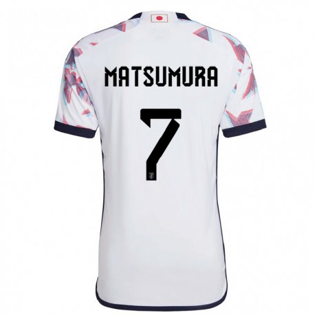 Kandiny Femme Maillot Japon Kosuke Matsumura #7 Blanc Tenues Extérieur 22-24 T-shirt