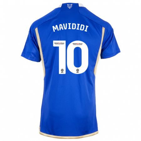 Kandiny Enfant Maillot Stephy Mavididi #10 Bleu Tenues Domicile 2023/24 T-Shirt