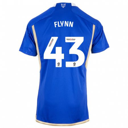 Kandiny Enfant Maillot Shane Flynn #43 Bleu Tenues Domicile 2023/24 T-Shirt