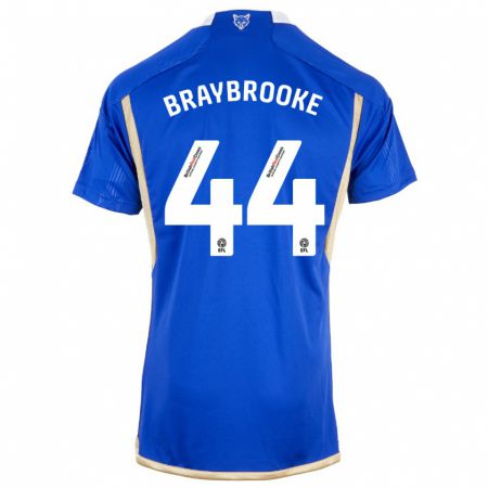 Kandiny Enfant Maillot Sammy Braybrooke #44 Bleu Tenues Domicile 2023/24 T-Shirt