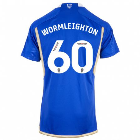 Kandiny Enfant Maillot Joe Wormleighton #60 Bleu Tenues Domicile 2023/24 T-Shirt