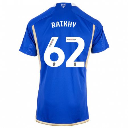 Kandiny Enfant Maillot Arjan Raikhy #62 Bleu Tenues Domicile 2023/24 T-Shirt
