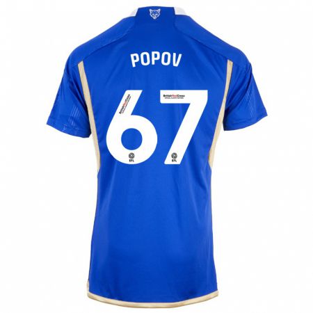 Kandiny Enfant Maillot Chris Popov #67 Bleu Tenues Domicile 2023/24 T-Shirt