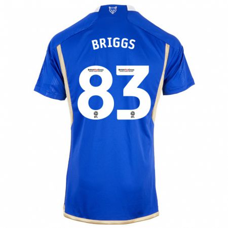 Kandiny Enfant Maillot Logan Briggs #83 Bleu Tenues Domicile 2023/24 T-Shirt