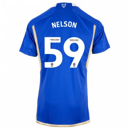 Kandiny Enfant Maillot Ronny Nelson #59 Bleu Tenues Domicile 2023/24 T-Shirt