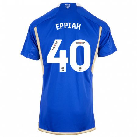 Kandiny Enfant Maillot Josh Eppiah #40 Bleu Tenues Domicile 2023/24 T-Shirt