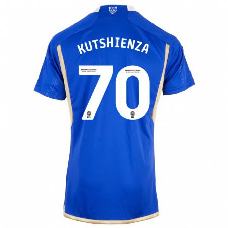 Kandiny Enfant Maillot Jesper Kutshienza #70 Bleu Tenues Domicile 2023/24 T-Shirt
