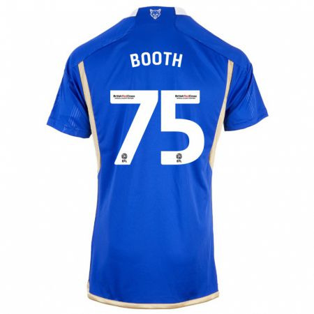 Kandiny Enfant Maillot Zach Booth #75 Bleu Tenues Domicile 2023/24 T-Shirt
