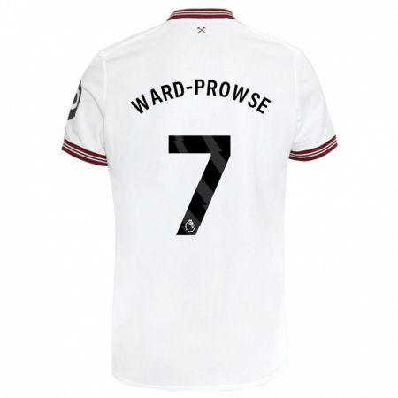 Kandiny Enfant Maillot James Ward-Prowse #7 Blanc Tenues Extérieur 2023/24 T-Shirt