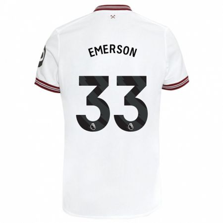 Kandiny Enfant Maillot Emerson Palmieri #33 Blanc Tenues Extérieur 2023/24 T-Shirt