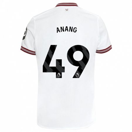 Kandiny Enfant Maillot Joseph Anang #49 Blanc Tenues Extérieur 2023/24 T-Shirt