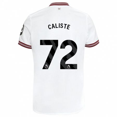 Kandiny Enfant Maillot Gabriel Caliste #72 Blanc Tenues Extérieur 2023/24 T-Shirt