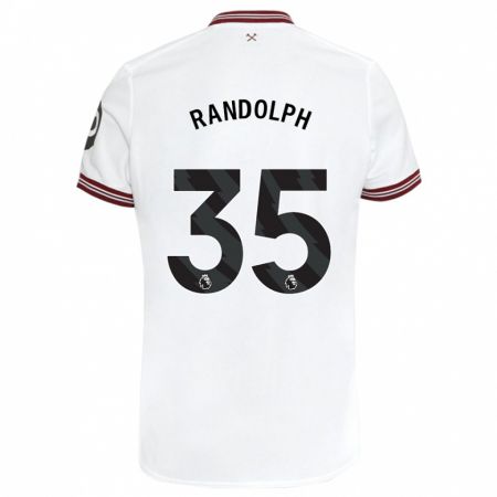 Kandiny Enfant Maillot Darren Randolph #35 Blanc Tenues Extérieur 2023/24 T-Shirt