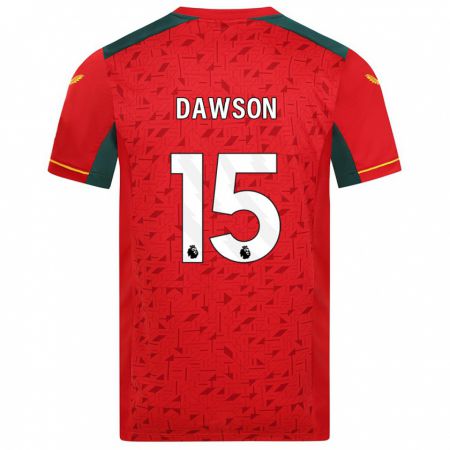 Kandiny Enfant Maillot Craig Dawson #15 Rouge Tenues Extérieur 2023/24 T-Shirt