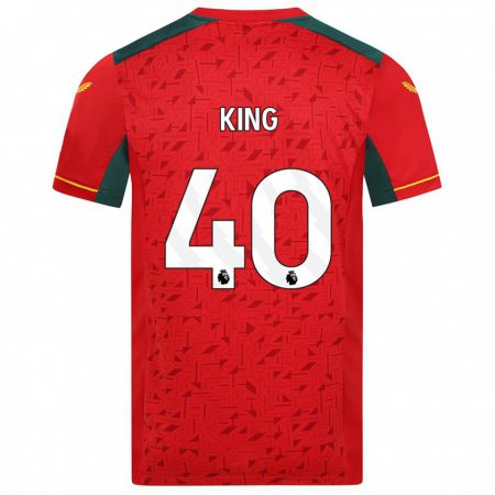 Kandiny Enfant Maillot Tom King #40 Rouge Tenues Extérieur 2023/24 T-Shirt