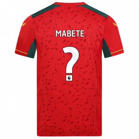 Kandiny Enfant Maillot Filozofe Mabete #0 Rouge Tenues Extérieur 2023/24 T-Shirt