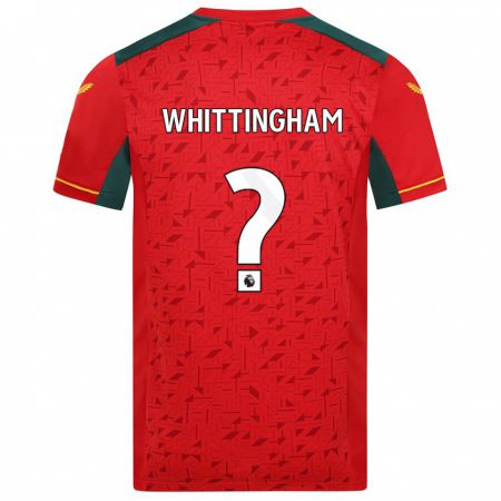 Kandiny Enfant Maillot Matthew Whittingham #0 Rouge Tenues Extérieur 2023/24 T-Shirt