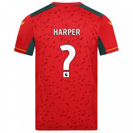 Kandiny Enfant Maillot Fraser Harper #0 Rouge Tenues Extérieur 2023/24 T-Shirt