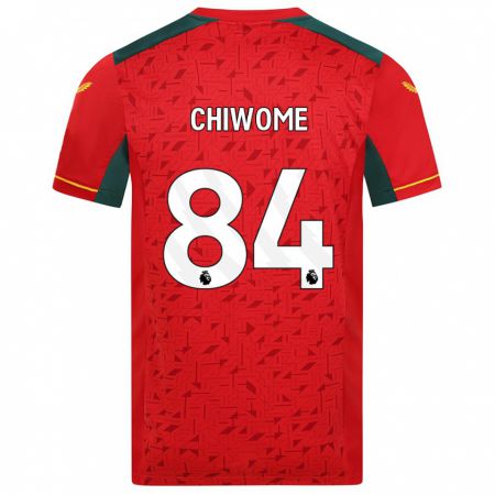 Kandiny Enfant Maillot Leon Chiwome #84 Rouge Tenues Extérieur 2023/24 T-Shirt