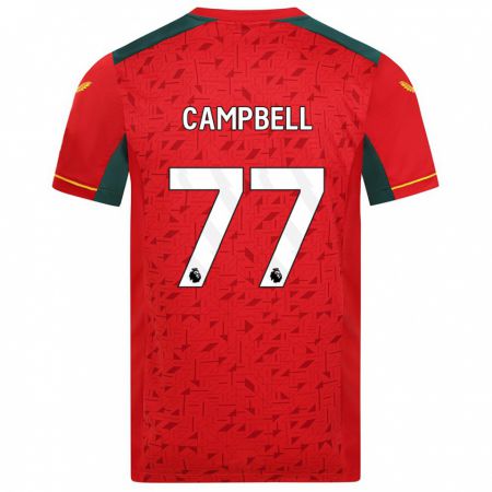 Kandiny Enfant Maillot Chem Campbell #77 Rouge Tenues Extérieur 2023/24 T-Shirt