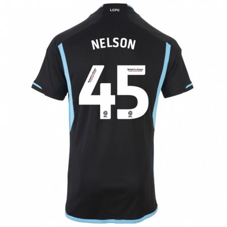 Kandiny Enfant Maillot Ben Nelson #45 Noir Tenues Extérieur 2023/24 T-Shirt