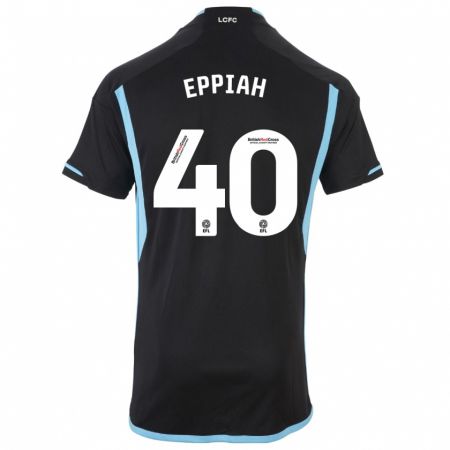 Kandiny Enfant Maillot Josh Eppiah #40 Noir Tenues Extérieur 2023/24 T-Shirt