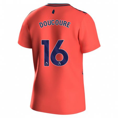 Kandiny Enfant Maillot Abdoulaye Doucouré #16 Corail Tenues Extérieur 2023/24 T-Shirt