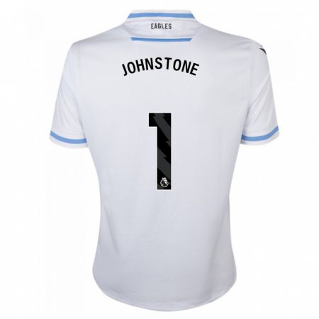 Kandiny Enfant Maillot Sam Johnstone #1 Blanc Tenues Extérieur 2023/24 T-Shirt
