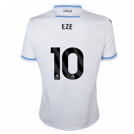 Kandiny Enfant Maillot Eberechi Eze #10 Blanc Tenues Extérieur 2023/24 T-Shirt