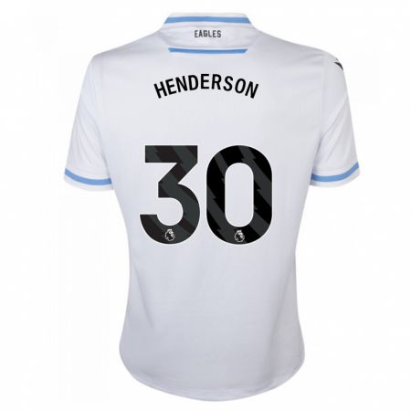 Kandiny Enfant Maillot Dean Henderson #30 Blanc Tenues Extérieur 2023/24 T-Shirt