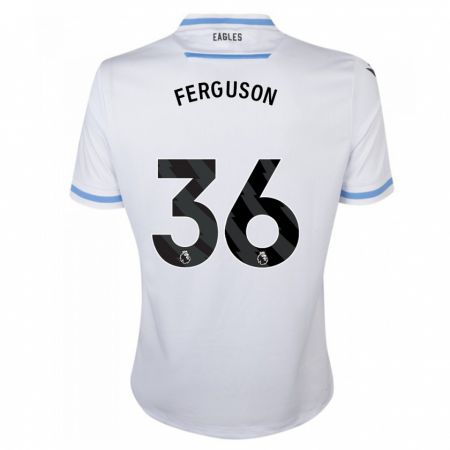 Kandiny Enfant Maillot Nathan Ferguson #36 Blanc Tenues Extérieur 2023/24 T-Shirt