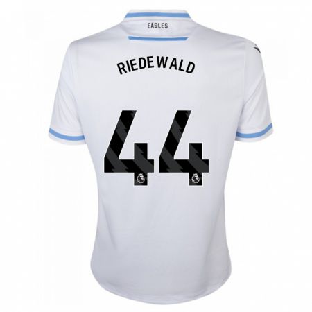 Kandiny Enfant Maillot Jairo Riedewald #44 Blanc Tenues Extérieur 2023/24 T-Shirt