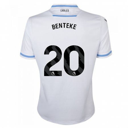 Kandiny Enfant Maillot Christian Benteke #20 Blanc Tenues Extérieur 2023/24 T-Shirt